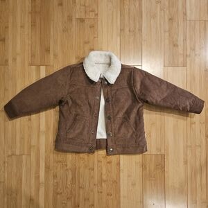 Brown Courderoy Sherpa Jacket NWOT 2T